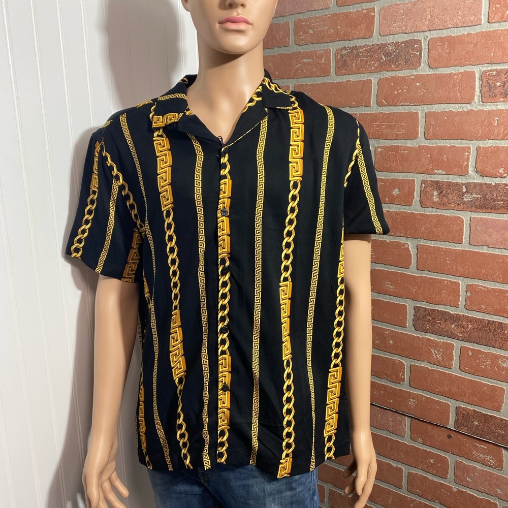 Men casa woven shirt size medium